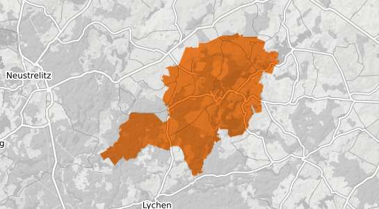 Mietspiegelkarte Feldberger Seenlandschaft